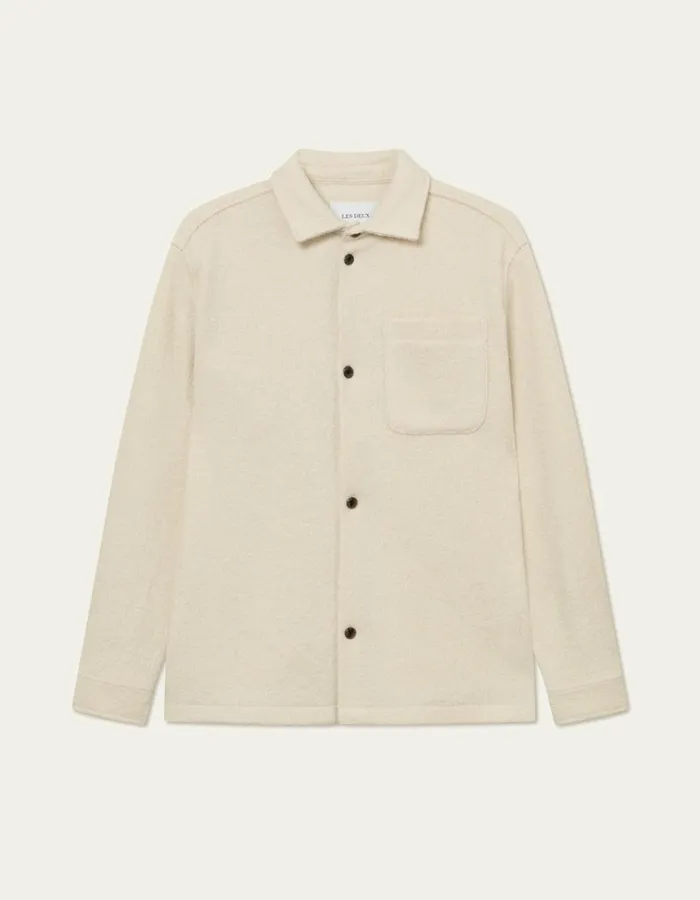 Men Kaleb Overshirt 8211 Ivory Les Deux ShirtsOvershirts