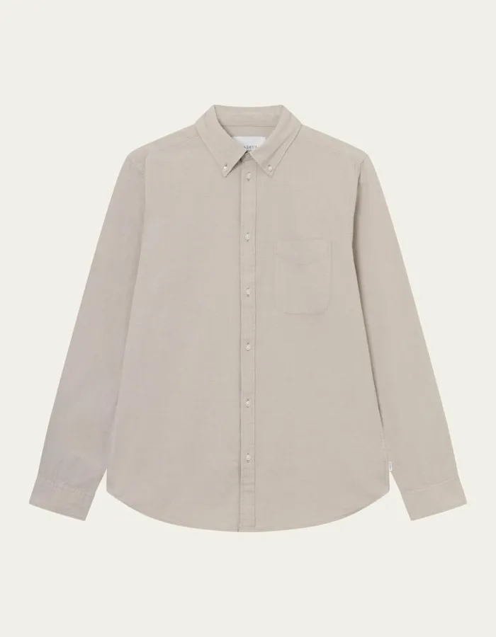 Men Kent Chambray Shirt 8211 Dark Sand Les Deux ShirtsOvershirts