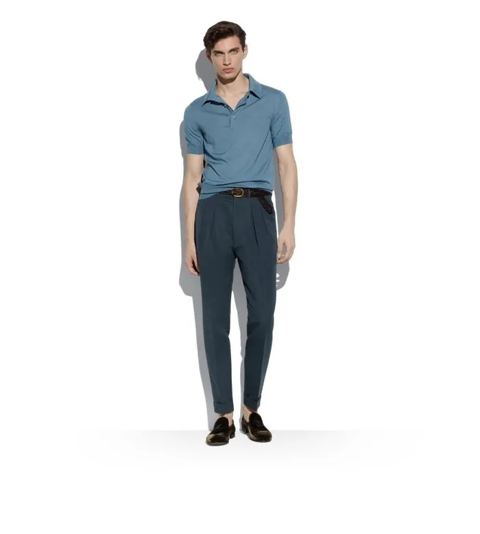 Men Knitwear Tom Ford Fine Gauge Cashmere Silk Polo Men Knitwear Tom Ford Fine Gauge Cashmere Silk Polo