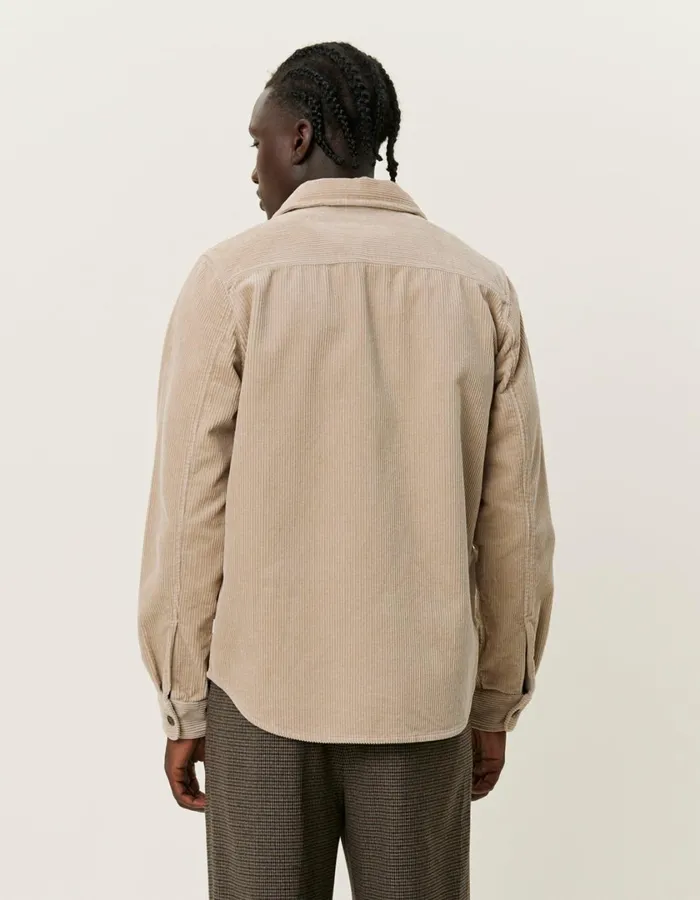 Men Kody Heavy Corduroy Overshirt 8211 Light Desert Sand Les Deux ShirtsOvershirts