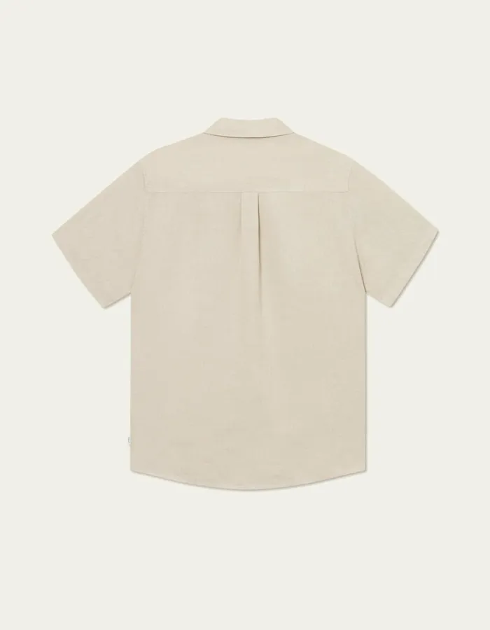 Men Kris Linen SS Shirt 8211 Light Sand Les Deux ShirtsOvershirts