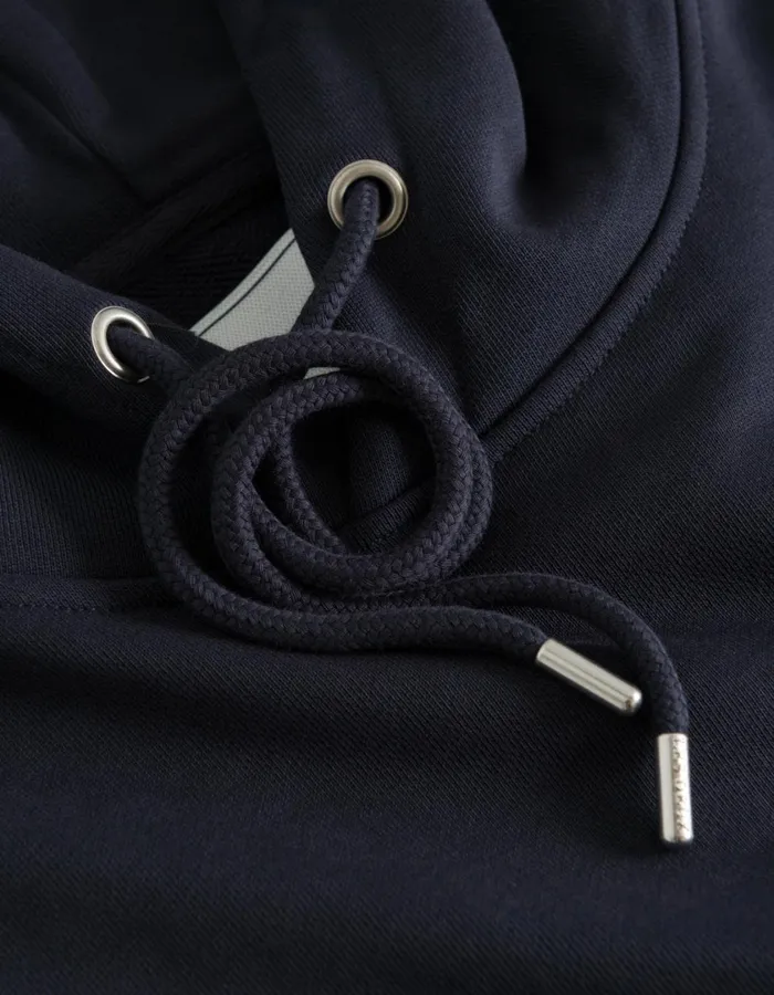 Men Lens Hoodie 8211 Dark NavyWhite Les Deux HoodiesSweatshirts