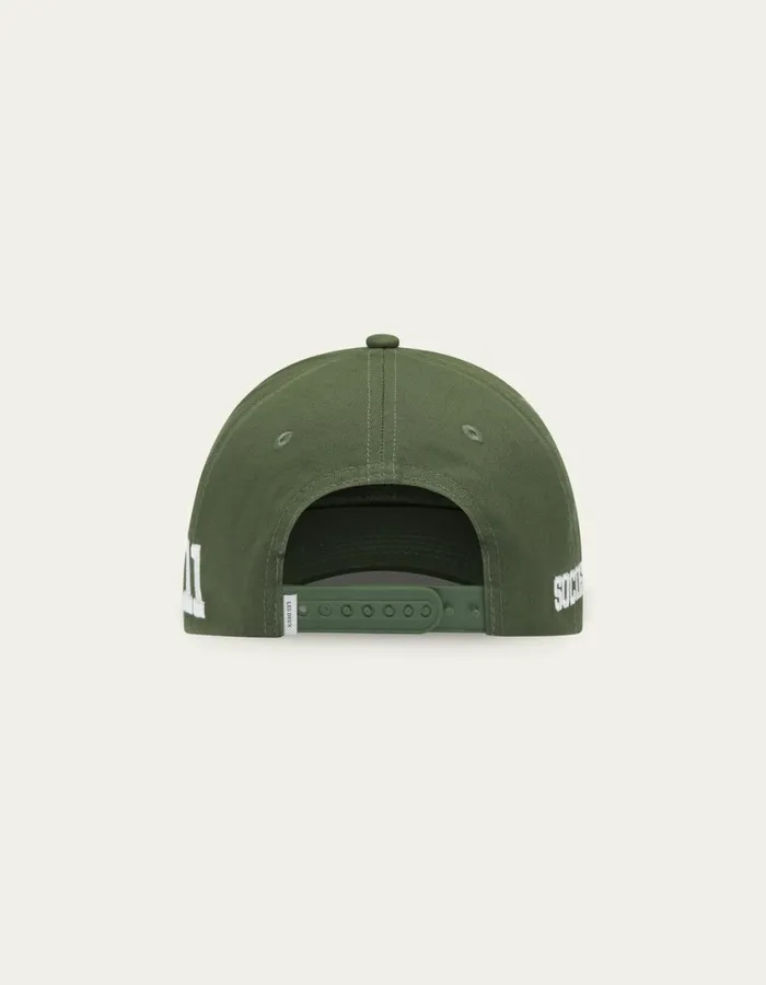 Men Les Deux 11 Baseball Cap 8211 Chive GreenWhite Les Deux CapsHats