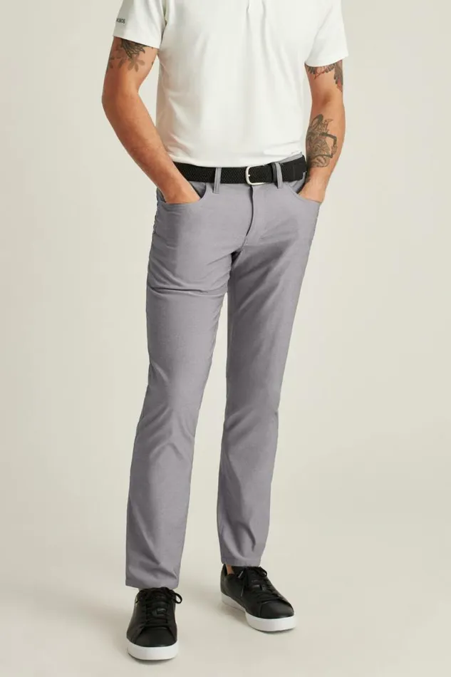 Men Lightweight 5Pocket Golf Pant Heather Charcoal Bonobos Golf Pants
