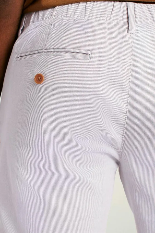 Men Lightweight Chino Short Tan White Stripe Bonobos Chino Shorts