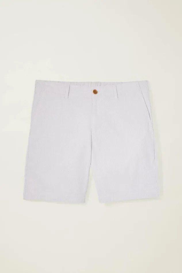 Men Lightweight Chino Short Tan White Stripe Bonobos Chino Shorts