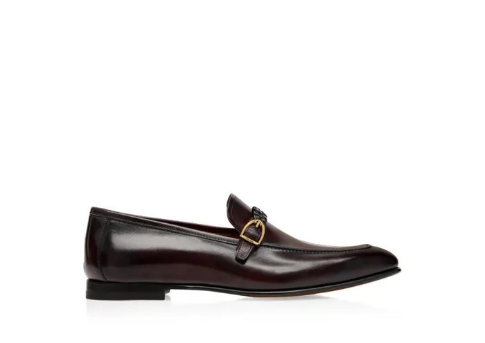 Men Loafers Tom Ford Burnished Leather Martin Loafer