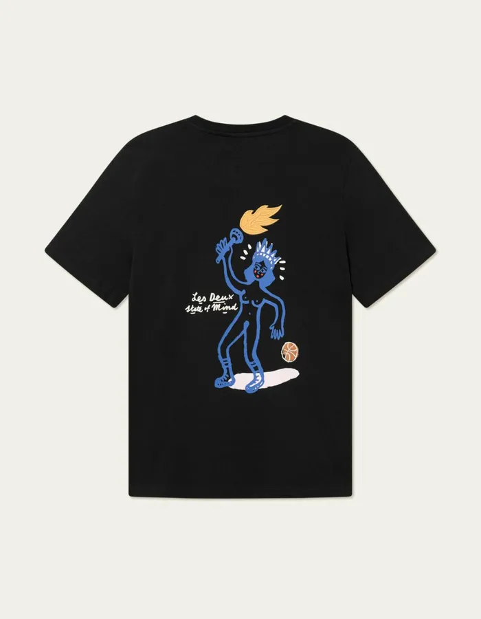 Men Luca TShirt 8211 BlackBlack Les Deux Tshirts