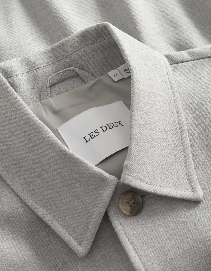 Men Marseille Hybrid Jacket 8211 Light Grey Melange Les Deux JacketsCoats