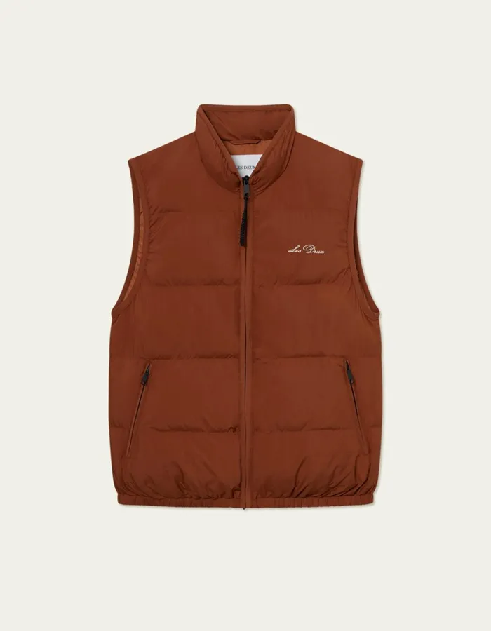 Men Newport Padded Vest 8211 Arabian Spice Les Deux JacketsCoats