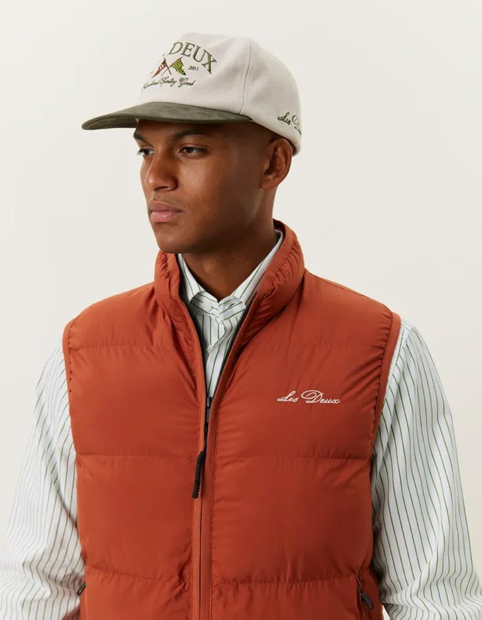 Men Newport Padded Vest 8211 Arabian Spice Les Deux JacketsCoats