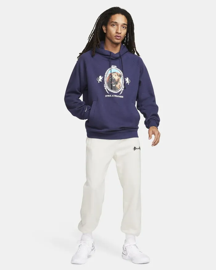 Men Nike Hoodies And Sweatshirts LeBron Purple Inkheatherphantom