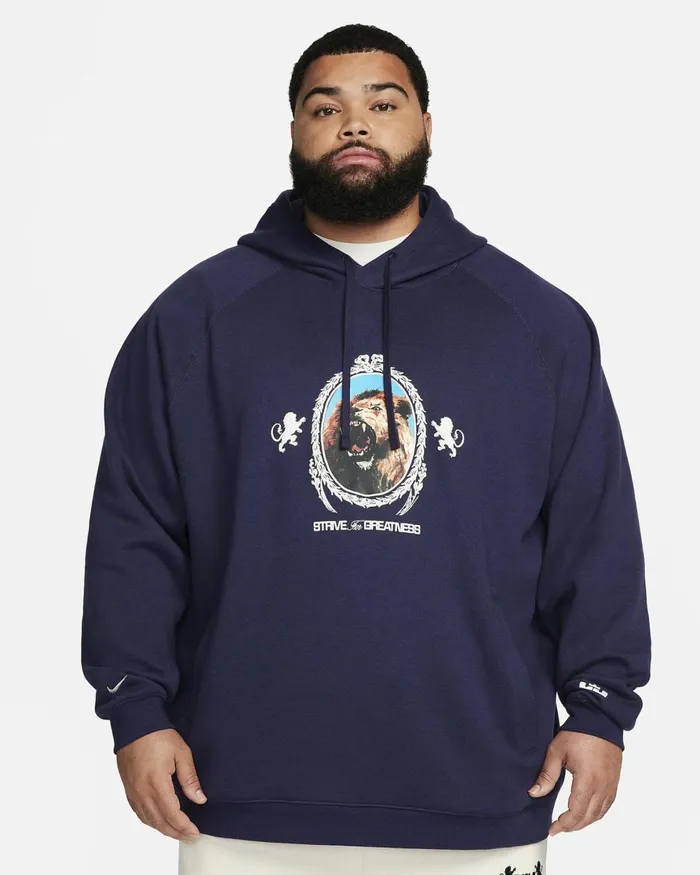Men Nike Hoodies And Sweatshirts LeBron Purple Inkheatherphantom
