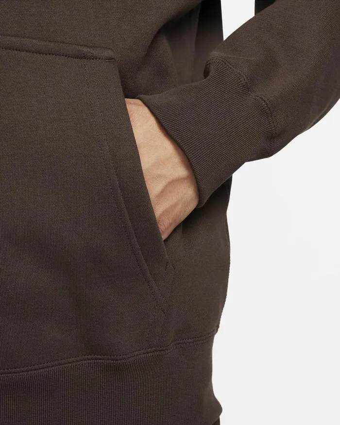 Men Nike Hoodies And Sweatshirts Solo Swoosh Baroque Brownwhite