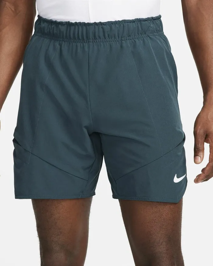 Men Nike Shorts NikeCourt DriFIT Advantage Deep Junglelime Blastwhite