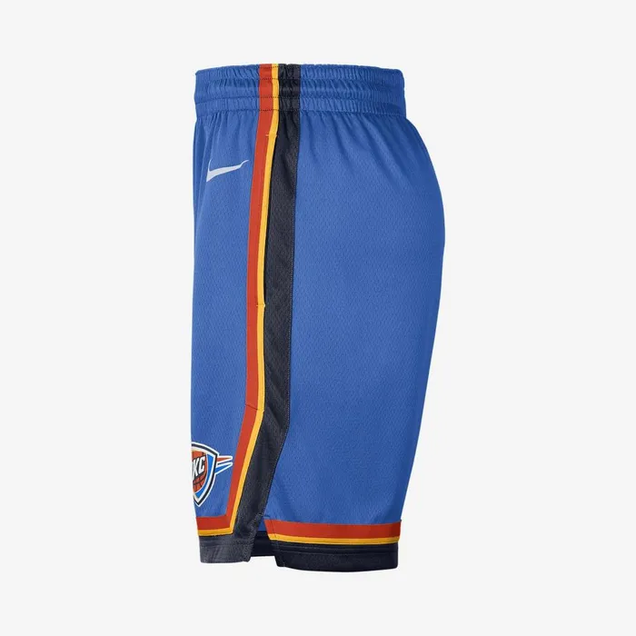 Men Nike Shorts Oklahoma City Thunder Icon Edition Signal Bluecollege Navywhite