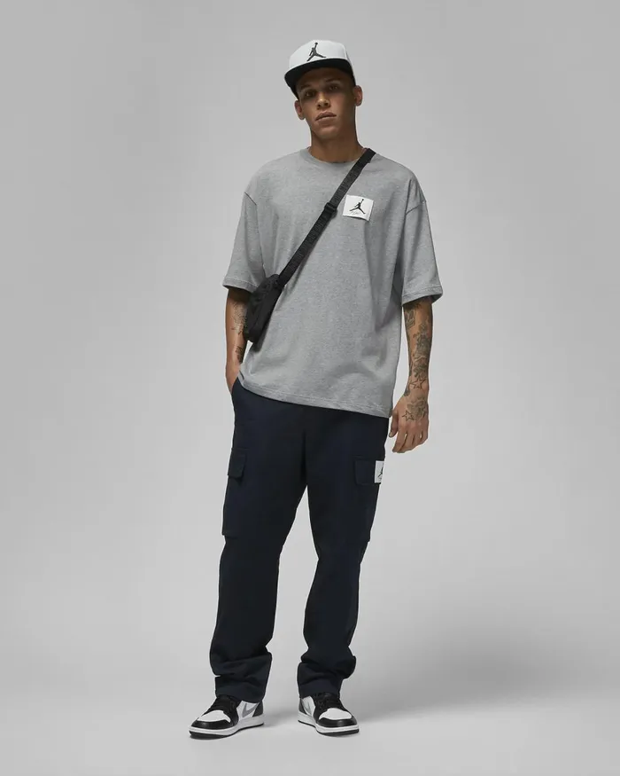 Men Nike Tops And TShirts Jordan Flight Essentials Carbon Heather