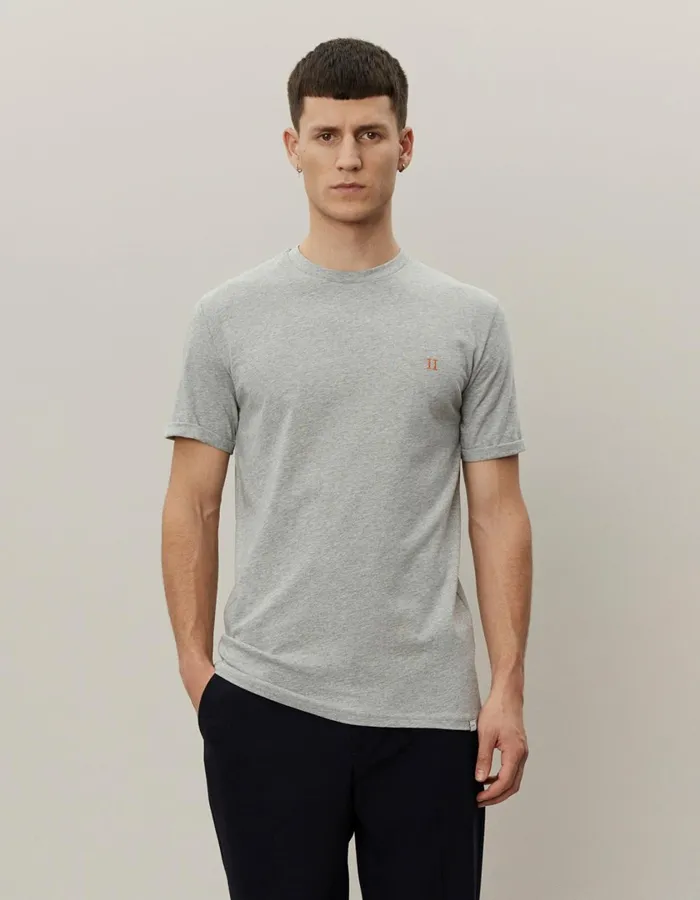 Men Norregaard TShirt 8211 Grey Melange Les Deux Tshirts