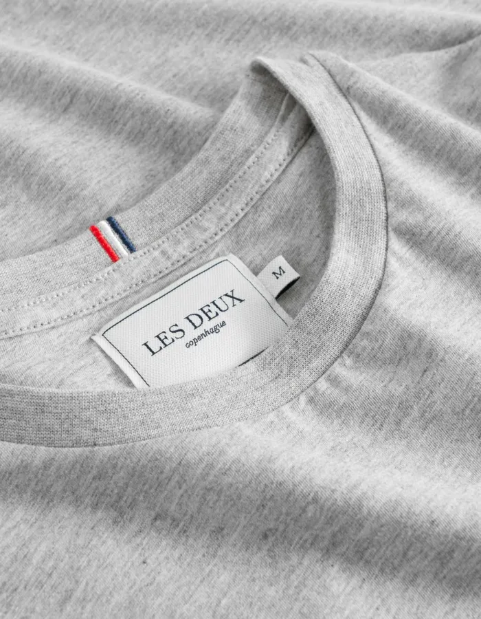 Men Norregaard TShirt 8211 Grey Melange Les Deux Tshirts