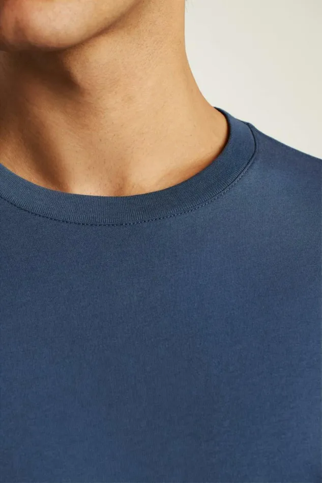 Men Organic Cotton Tee Bright Navy Bonobos Short Sleeve Tees