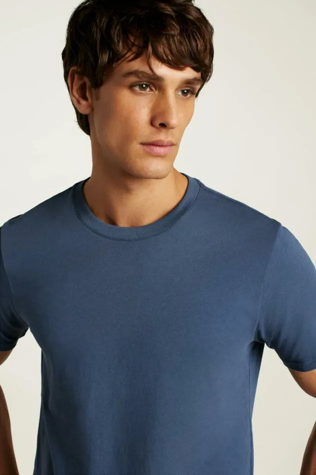 Men Organic Cotton Tee Bright Navy Bonobos Short Sleeve Tees