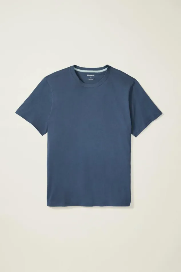 Men Organic Cotton Tee Bright Navy Bonobos Short Sleeve Tees