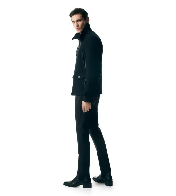 Men Outerwear Tom Ford Double Face Wool Jacket Black Men Outerwear Tom Ford Double Face Wool Jacket Black