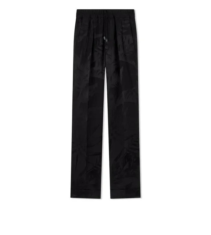 Men Pants and Shorts Tom Ford Floral Viscose Jacquard Austin Tailored Jogger Black Men Pants and Shorts Tom Ford Floral Viscose Jacquard Austin Tailored Jogger Black
