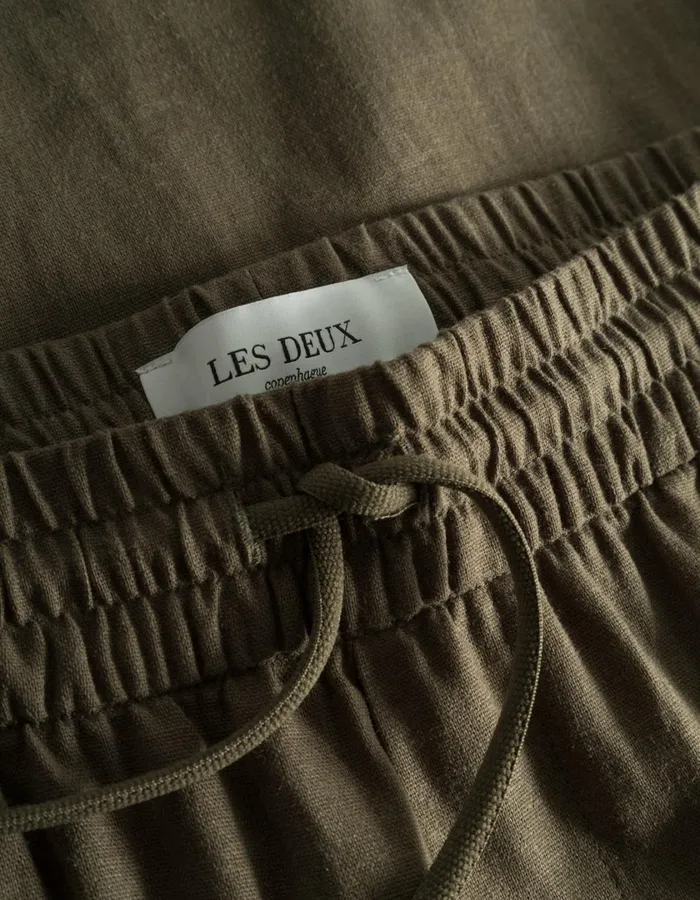 Men Patrick Linen Pants 8211 Bungee Cord Les Deux Pants