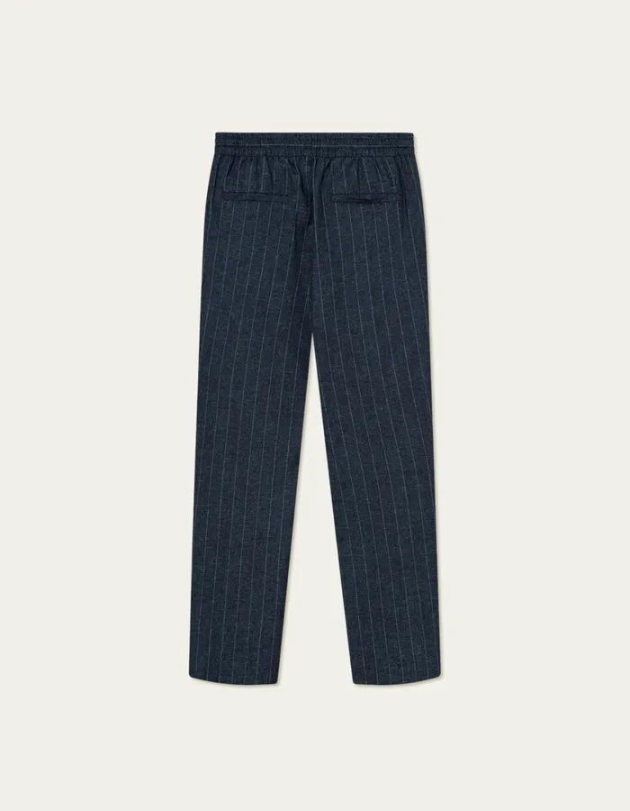 Men Patrick Linen Pants 8211 Dark NavyIvory Les Deux Pants