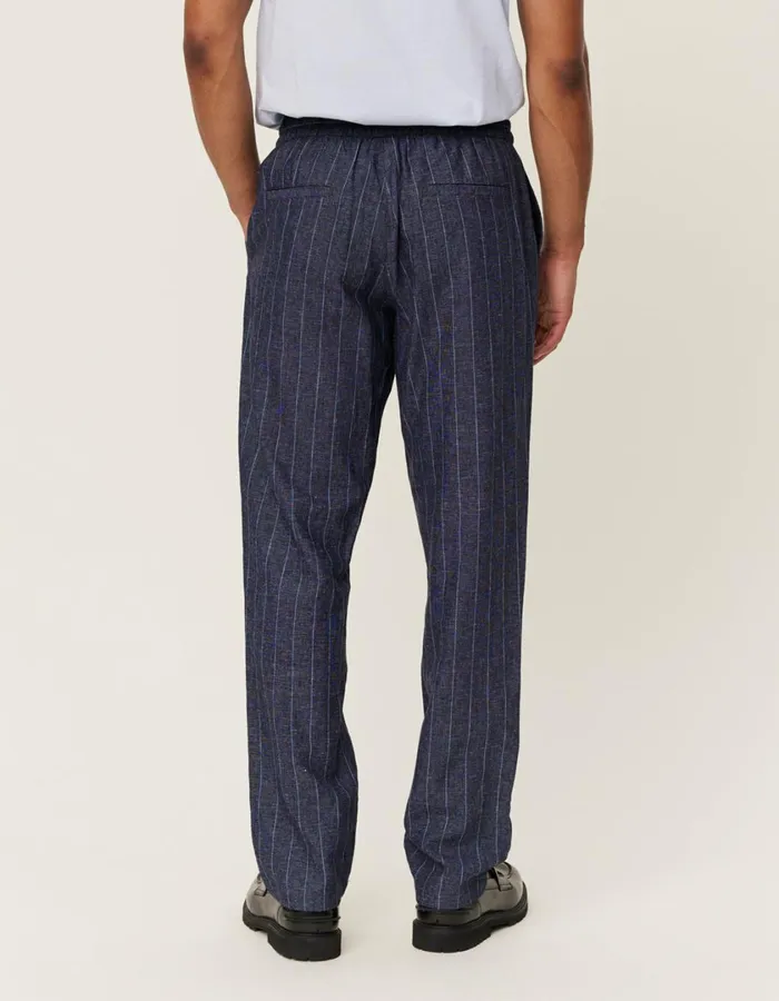 Men Patrick Linen Pants 8211 Dark NavyIvory Les Deux Pants