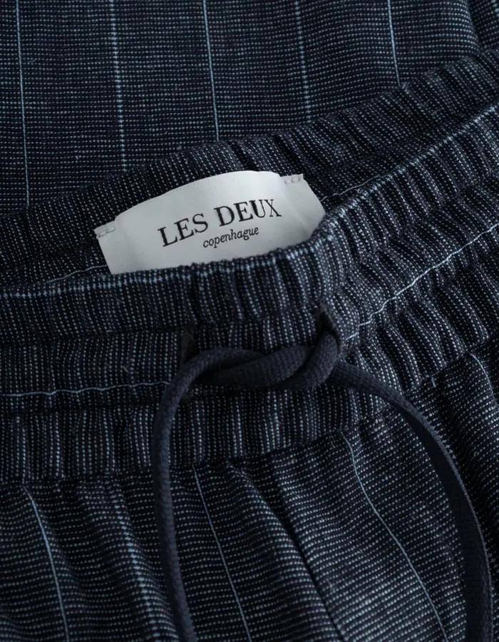 Men Patrick Linen Pants 8211 Dark NavyIvory Les Deux Pants