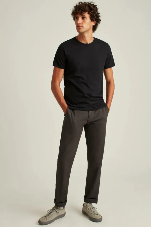 Men Pima Performance Tee Jet Black Bonobos Short Sleeve Tees