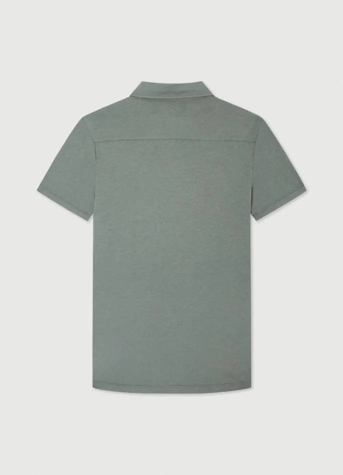 Men Polo Shirts Hackett London Classic Fit Knit Polo Khaki