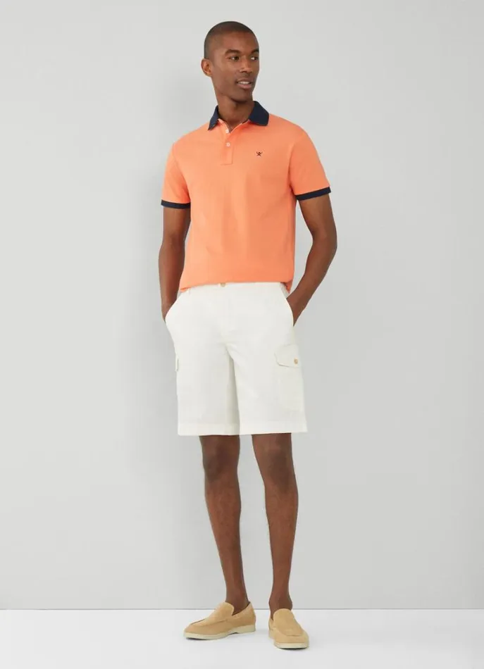 Men Polo Shirts Hackett London Classic Fit Piqu Polo Mandarin Orange