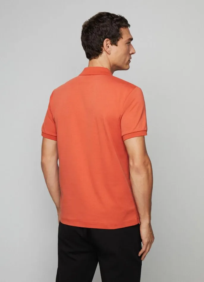 Men Polo Shirts Hackett London Slim Fit Stretch Polo Shirt Orange