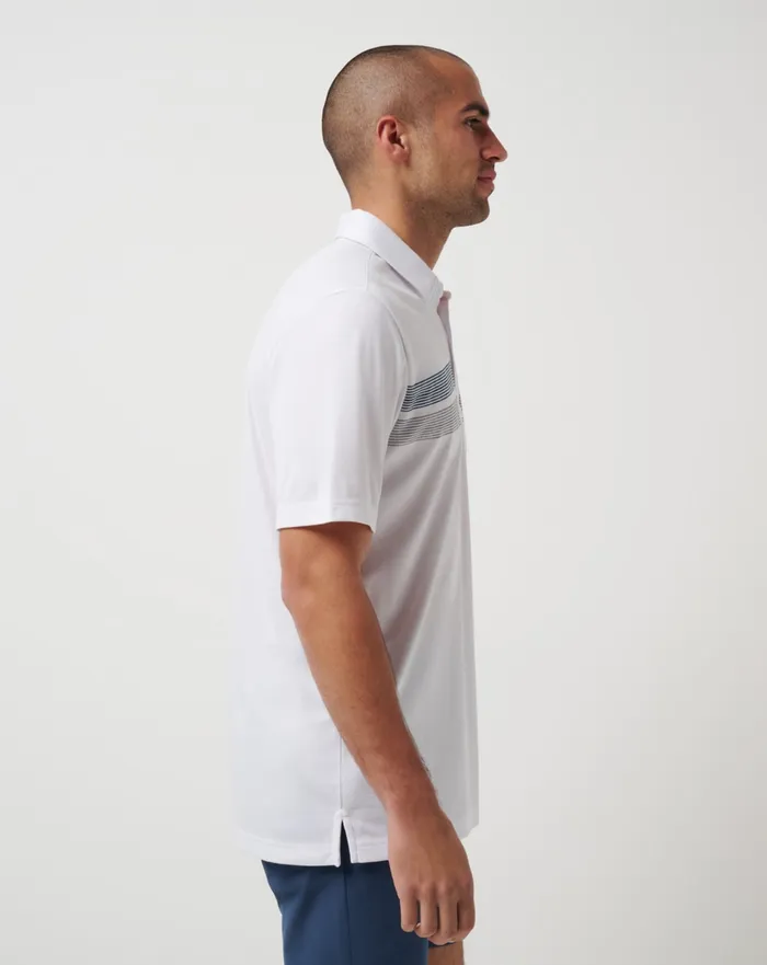 Men Polos TravisMathew MINNESOTA TWINS TOP RECRUIT POLO White