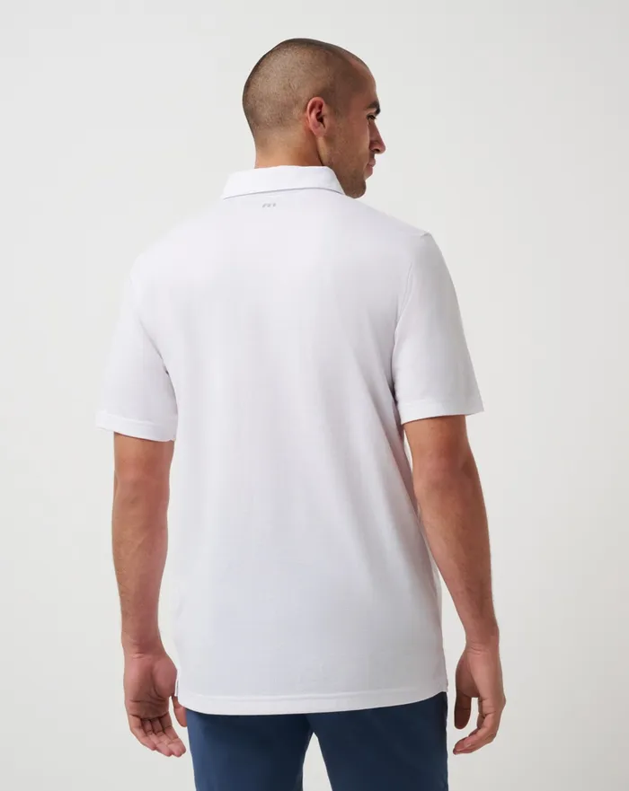 Men Polos TravisMathew MINNESOTA TWINS TOP RECRUIT POLO White