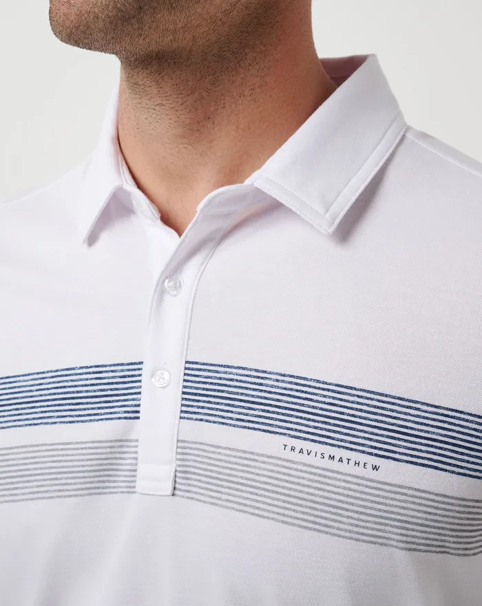 Men Polos TravisMathew MINNESOTA TWINS TOP RECRUIT POLO White