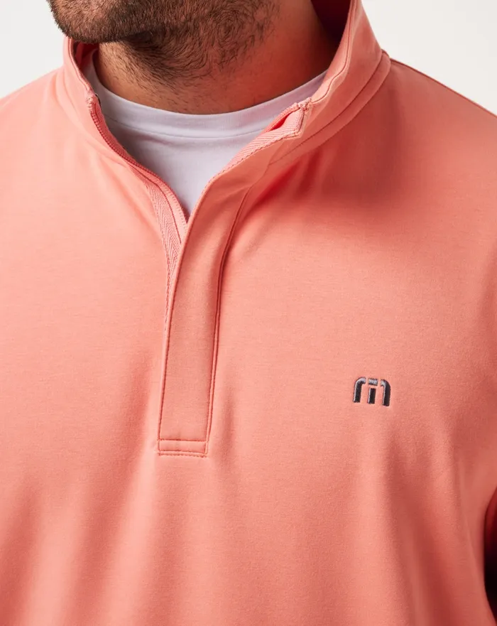 Men Quarter Zips TravisMathew CLOUD QUARTER ZIP 20 Terra Cotta