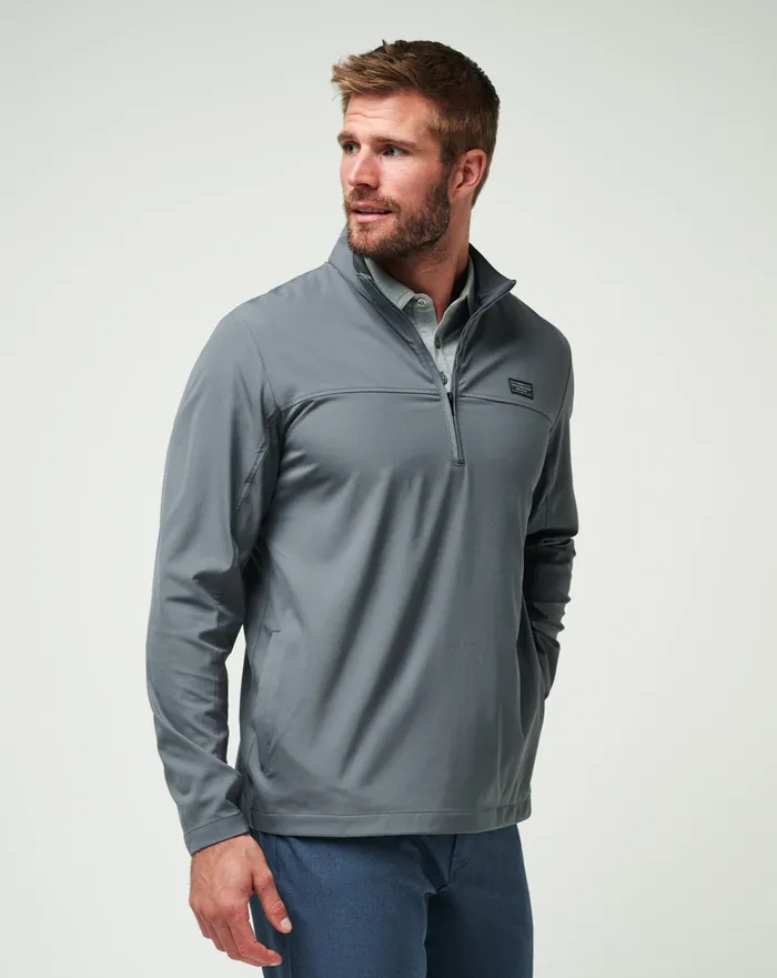 Men Quarter Zips TravisMathew WANDERLUST QUARTER ZIP Quiet Shade