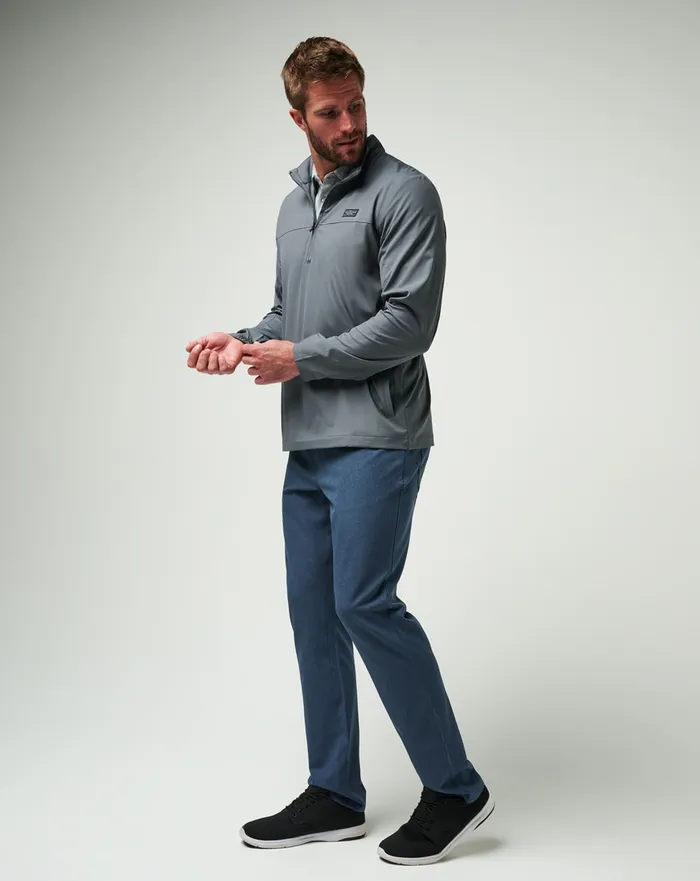 Men Quarter Zips TravisMathew WANDERLUST QUARTER ZIP Quiet Shade
