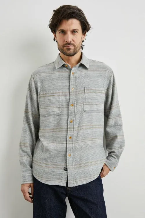 Men Rails Shirts Ivan Shirt Grey Serape Men Rails Shirts Ivan Shirt Grey Serape