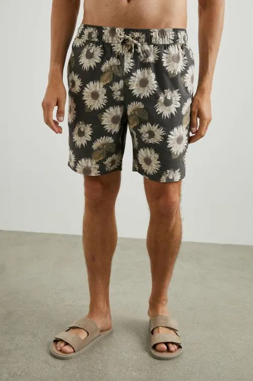 Men Rails Shorts and Swim Kian Swim Short Sunflower Twirl Bark