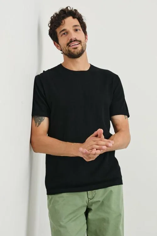 Men Rails TShirts and Polos Mason Cotton Cashmere Tshirt Black