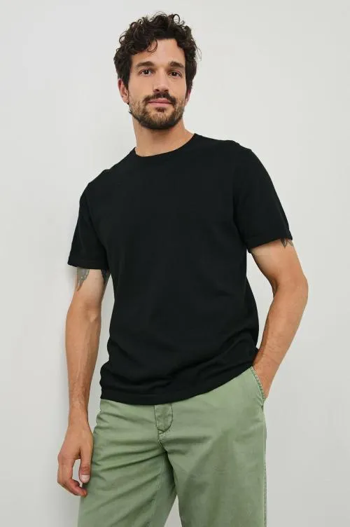 Men Rails TShirts and Polos Mason Cotton Cashmere Tshirt Black Men Rails TShirts and Polos Mason Cotton Cashmere Tshirt Black