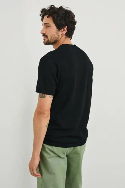Men Rails TShirts and Polos Mason Cotton Cashmere Tshirt Black Men Rails TShirts and Polos Mason Cotton Cashmere Tshirt Black