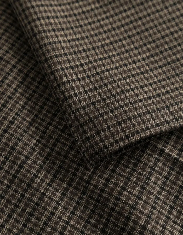 Men Reece Check Pleated Suit Pants 20 8211 Warm SandDark Navy Check Les Deux Pants