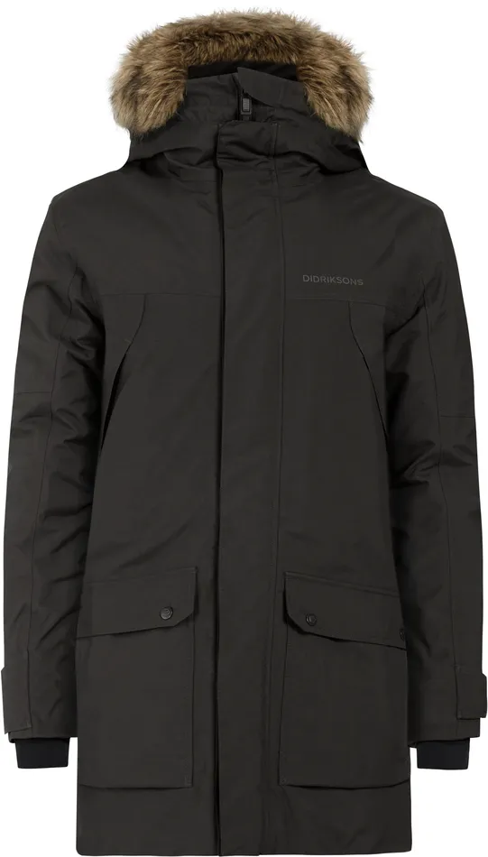 Men Rick Parka Black Didriksons Autumn Jackets