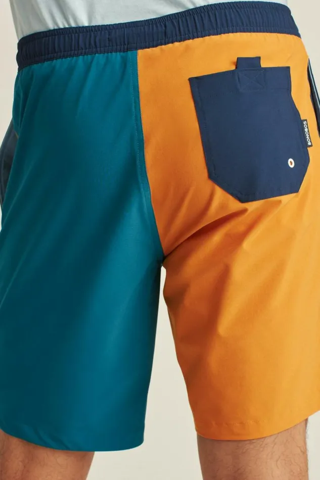 Men Riviera Recycled Swim Trunks Multi Color Blocked Bonobos Swim Trunks